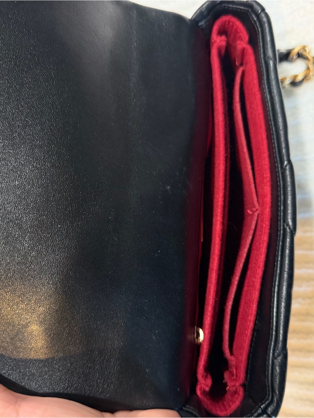 CHANEL Black Quilted Leather Shoulder Bag with Gold Hardware - Picture 14 of 16